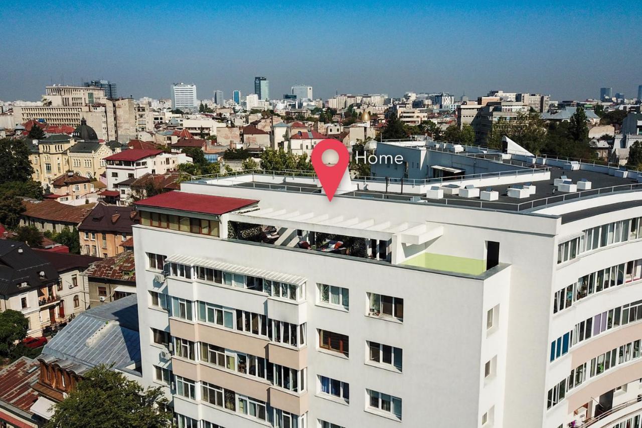 Qult - Up In The Sky Apartment Bucureşti Ngoại thất bức ảnh