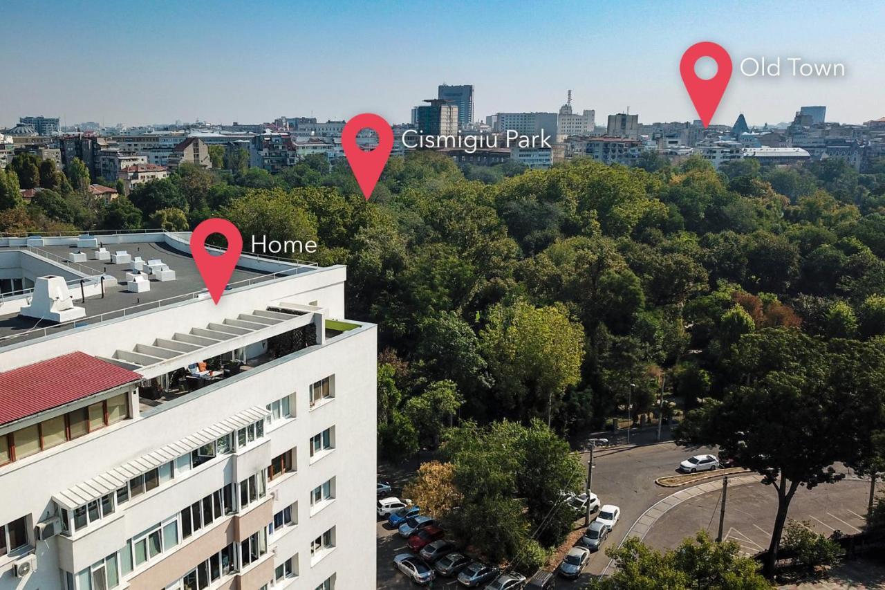 Qult - Up In The Sky Apartment Bucureşti Ngoại thất bức ảnh